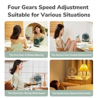 🔰JISULIFE FA19A USB Portable Rechargeable Fan (4000mAH Battery)_img_8