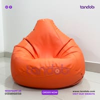 XXL Bean Bag Chair - Orange Color_img_1