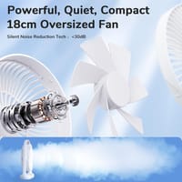 🔰JISULIFE FA19A USB Portable Rechargeable Fan (4000mAH Battery)_img_9