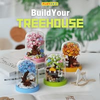 Green shade tree house  [Larger model with a dust cover]_img_2