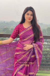 Block Print Sharee with Blouse Piece_img_5