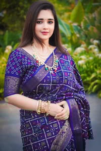 Half Silk Saree with Blouse Piece_img_0