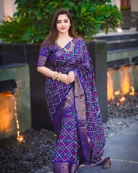 Half Silk Saree with Blouse Piece_img_2