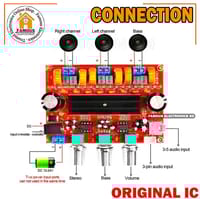 XH-M139 TPA3116D2 2.1 Channel Digital Audio Amplifier Board 2x50W +100W Subwoofer Power Amplifiers DC 12-24V_img_2