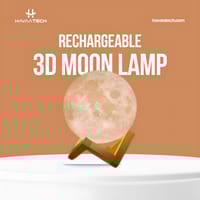 Rechargeable 3D Moon Lamp - 18CM_img_1