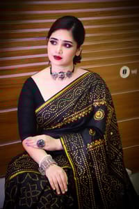 Block Print Reshmi Silk Sharee_img_3