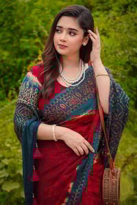 Digital Print Sharee with Blouse Piece_img_4