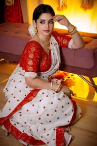 Half Silk Sharee with Blouse Piece_img_0