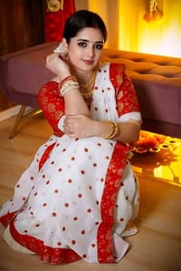 Half Silk Sharee with Blouse Piece_img_1