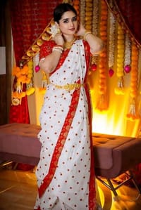 Half Silk Sharee with Blouse Piece_img_3