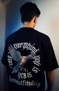 'LEON DRIP' Oversized Heavyweight Drop Shoulder T-Shirt_img_3