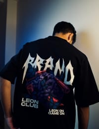 'LEON CLUB' Oversized Heavyweight Drop Shoulder T-Shirt_img_0