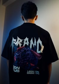 'LEON CLUB' Oversized Heavyweight Drop Shoulder T-Shirt_img_3