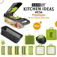 GearUP VC14 Premium 14-in-1 Vegetable and Fruits Multifuction Cutting Slicer Kitchen Tools_img_0