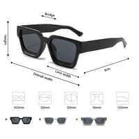 European and American Sunglasses Aliexpress Fashion Russia Amazon Cross-Border Versatile Ins Men and Women Square Frame Y2K🔥🇧🇩_img_1