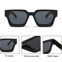 European and American Sunglasses Aliexpress Fashion Russia Amazon Cross-Border Versatile Ins Men and Women Square Frame Y2K🔥🇧🇩_img_2