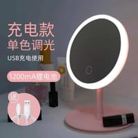 Makeup Mirror with 3 Tone Lights (P-30) White Color_img_2