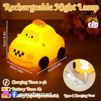 Soft Silicone Touch Control Rechargeable LED Taxi Night Lamp_img_1