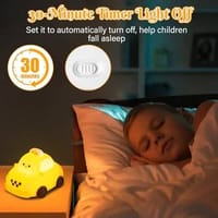 Soft Silicone Touch Control Rechargeable LED Taxi Night Lamp_img_2