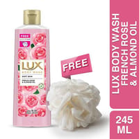 Lux Body Wash French Rose & Almond Oil With Free Loofah_img_0