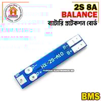 2S 7.4V-8.4V 8A 18650 Li-ion Battery Protection Board BMS PCM HX-2S-01_img_1