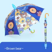 Kids Cartoon Printed Waterproof & UV Protection Transparent Plastic Cover Umbrella_img_11
