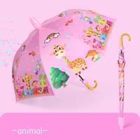 Kids Cartoon Printed Waterproof & UV Protection Transparent Plastic Cover Umbrella_img_15