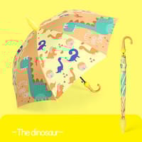 Kids Cartoon Printed Waterproof & UV Protection Transparent Plastic Cover Umbrella_img_16