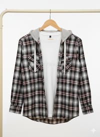 Premium check hooded shirt for winter 008_img_1