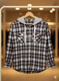 Premium check hooded shirt for winter 008_img_3