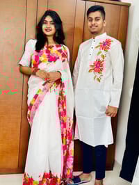 Sharee Panjabi Couple with Blouse Piece_img_0