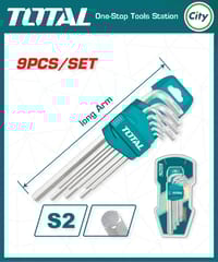 ৯ পিস হেক্স কি সেট লং হ্যান্ডেল এর সাথে TOTAL THT106191_img_0