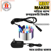 Ultrasonic Humidifiersr Mist Maker Fogger SS Body 12 LED Water Fountain Pond Air Humidifier For Egg Incubator Green House Baby Room_img_1