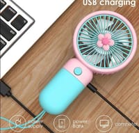 Handheld Portable Desktop Table Usb Rechargeable Sports Pocket Mini Fan with Lanyard-1 pcs_img_0