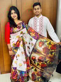 Sharee Panjabi Couple with Blouse Piece_img_0