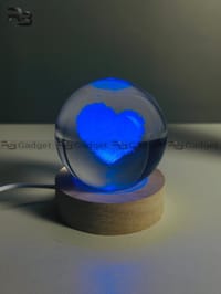 3D Crystal Ball – Cloud Love Shape (7 Color Base)_img_4