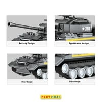 Heavy Tank Building Block Set - 340 Pieces_img_1