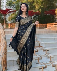 Japani Silk Skin Print Sharee with Blouse Piece_img_1