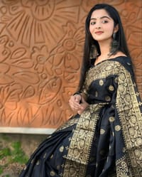 Japani Silk Skin Print Sharee with Blouse Piece_img_4