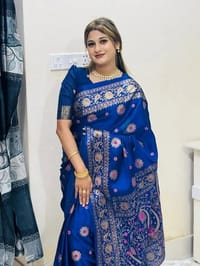 Japani Silk Skin Print Sharee with Blouse Piece_img_2