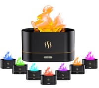 9 Flame Effect Air Humidifier Essential Oil Fragrance Mist Aromatherapy Diffuser With_img_2