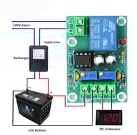 XH-M601 Battery Charging Control Board 12V Intelligent Charger Power Supply Module Panel Automatic Charging/Stop Switch_img_2