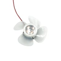 DC 5-12V Brushless Motor with 3 Leaves Clear Plastic Fan Blade for 4-Inch Pedestal/Table Fan_img_1