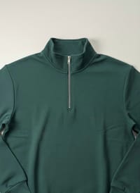 Highneck zipper sweatshirt ( Green )_img_2