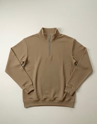 Highneck zipper sweatshirt ( Khaki )_img_1