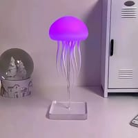 Creative Home Lighting Dynamic Voice Control Jellyfish Lamp Color Changing Atmosphere Romantic Rechargeable Ambient Night Light_img_3