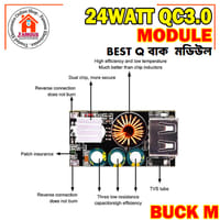 24W QC3.0 Fast Charger Step-Down Module buck converter | DC 5V–32V to USB for Mobile Phone Charging_img_3