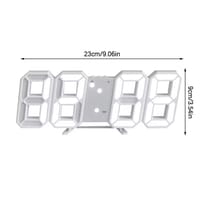 3D LED Digital Wall & Table Clock with Alarm, Date &  Temperature Display_img_1