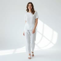 White Premium Salowar Pant | Shating Cotton Linen Fabric | Soft & Stylish_img_2