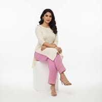Premium Light Pink Salowar Pant | Shating Cotton Linen Fabric | Soft & Stylish_img_1